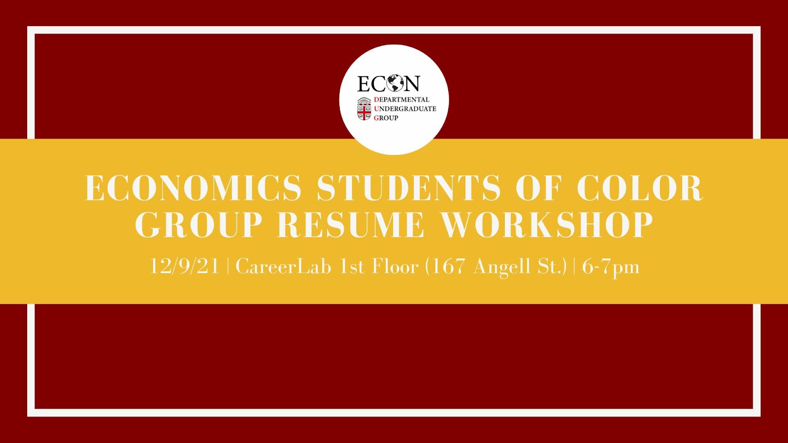 Econ Students of Color Group Resume Workshop